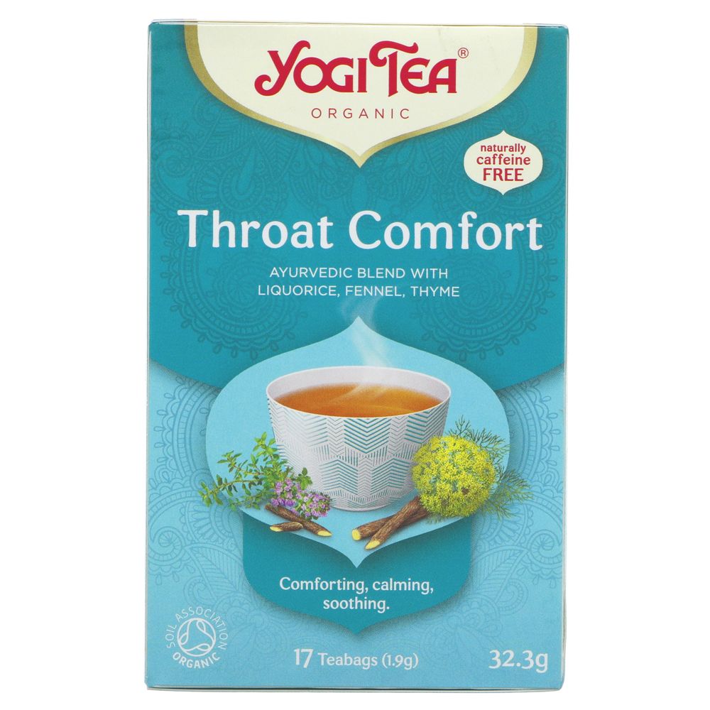 Organic Throat Comfort Herbal Tea 17 Bags [BLACK FRIDAY] - Eco Natural Products - Yogi Tea - Tea