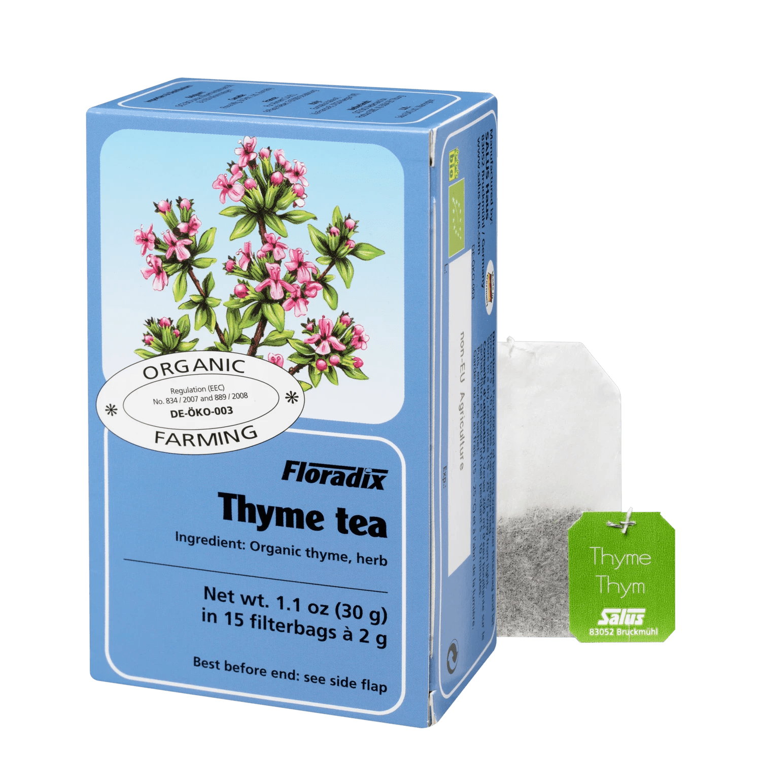 Organic Thyme Herbal Tea 15 Bags [BLACK FRIDAY] - Eco Natural Products - Floradix - Herbal tea