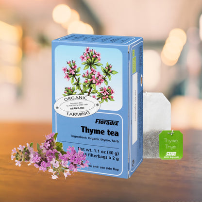 Organic Thyme Herbal Tea 15 Bags - Floradix - Herbal tea - Eco Natural Products