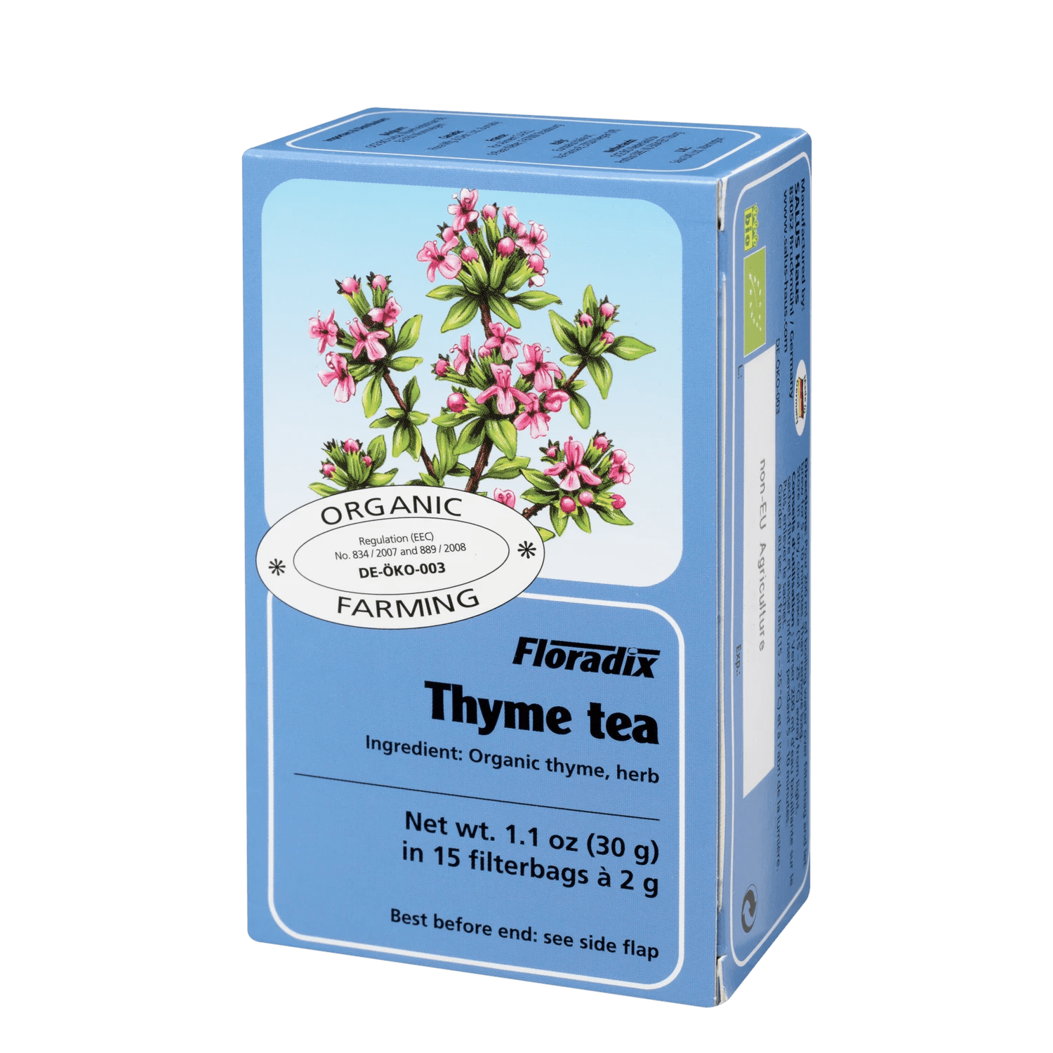 Organic Thyme Herbal Tea 15 Bags - Floradix - Herbal tea - Eco Natural Products