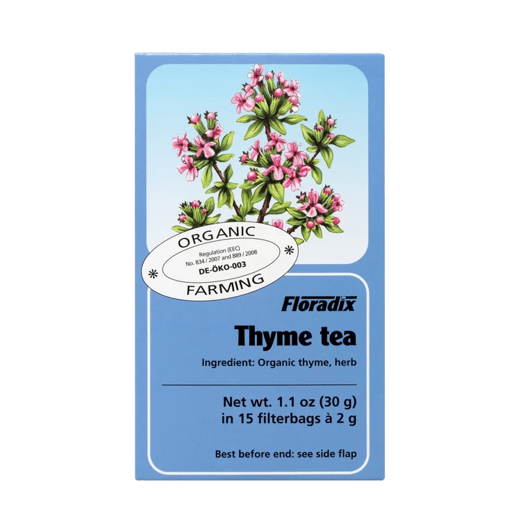 Organic Thyme Herbal Tea 15 Bags - Floradix - Herbal tea - Eco Natural Products