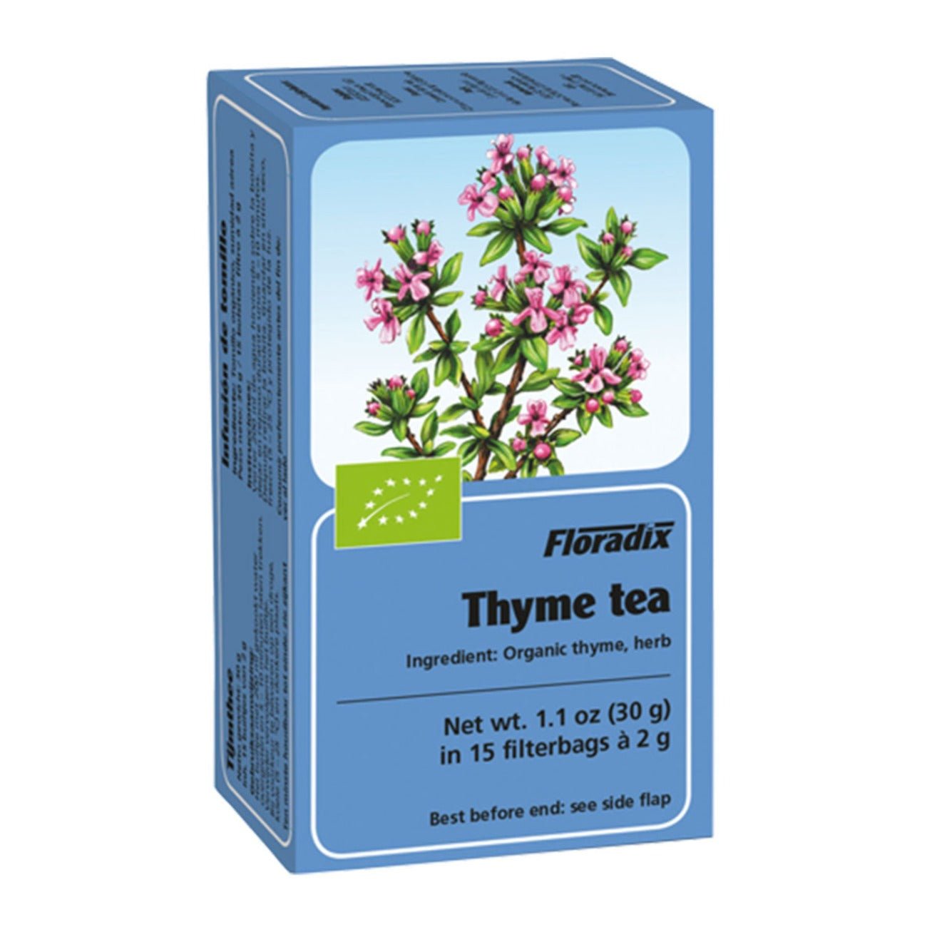 Organic Thyme Herbal Tea 15 Bags [BLACK FRIDAY] - Eco Natural Products - Floradix - Herbal tea