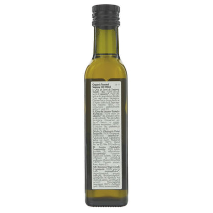 Organic Toasted Sesame Cold Pressed Oil 250ml - Clearspring - Oil - Eco Natural Products