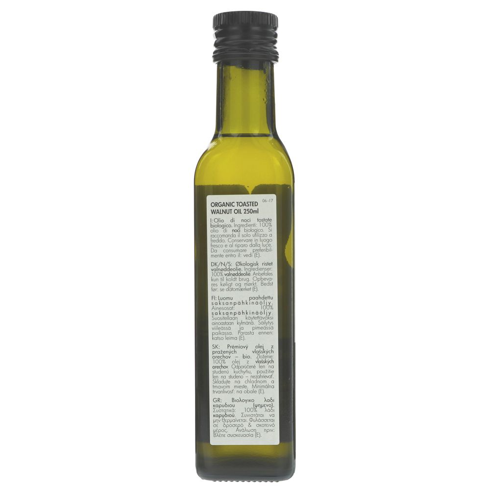 Organic Toasted Walnut Cold Pressed Oil 250ml [BLACK FRIDAY] - Eco Natural Products - Clearspring - Oil