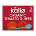 Organic Tomato & Herb Stock Cubes 6 Cubes - Kallo - Stock Cubes - Eco Natural Products