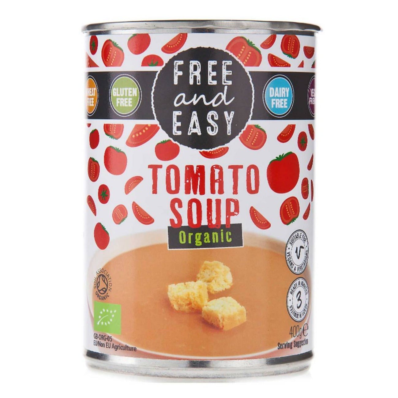 Organic Tomato Soup 400g - Free & Easy - Soups & Broths - Eco Natural Products