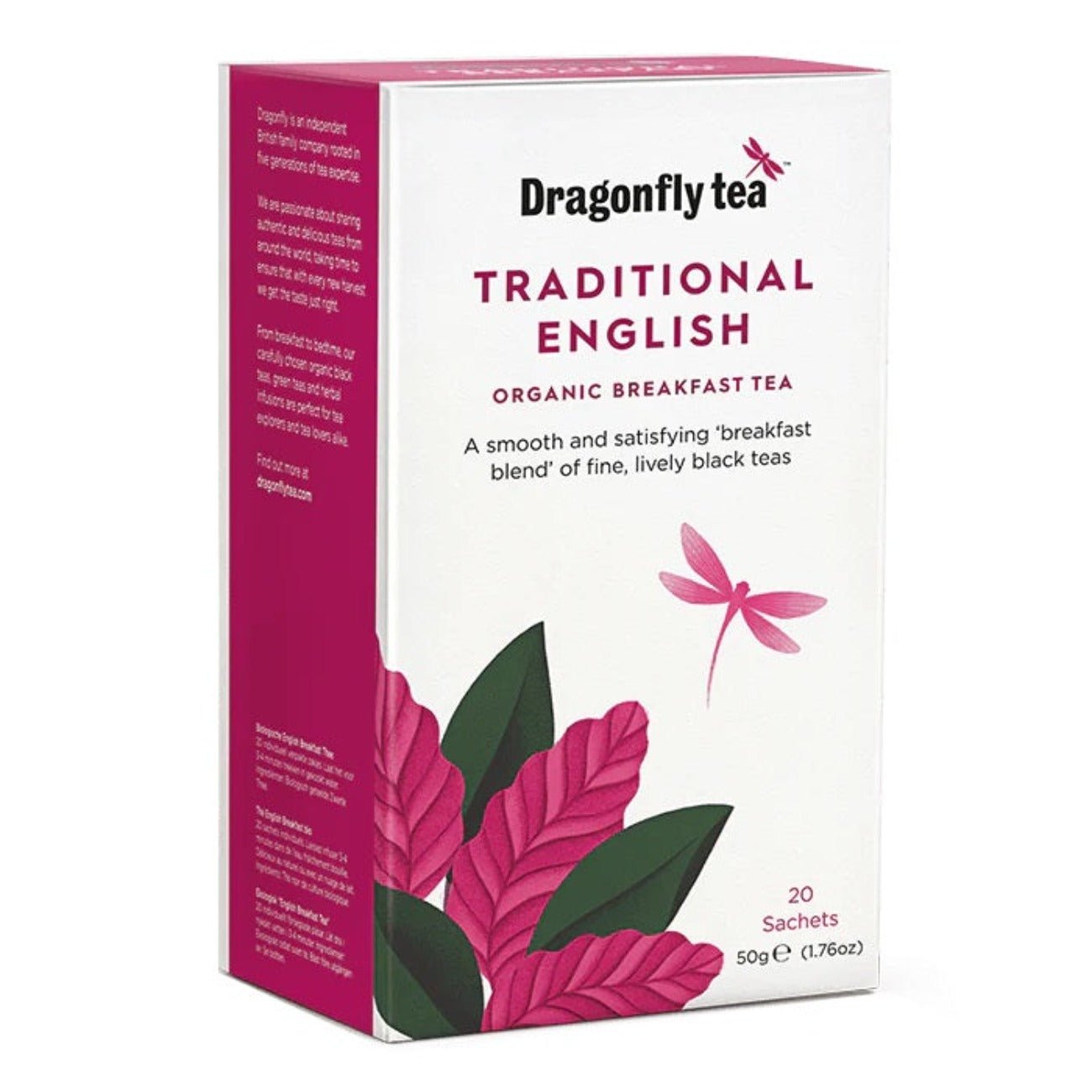 Organic Traditional English Breakfast Black Tea 20 sachets - Dragonfly Tea - Black tea - Eco Natural Products