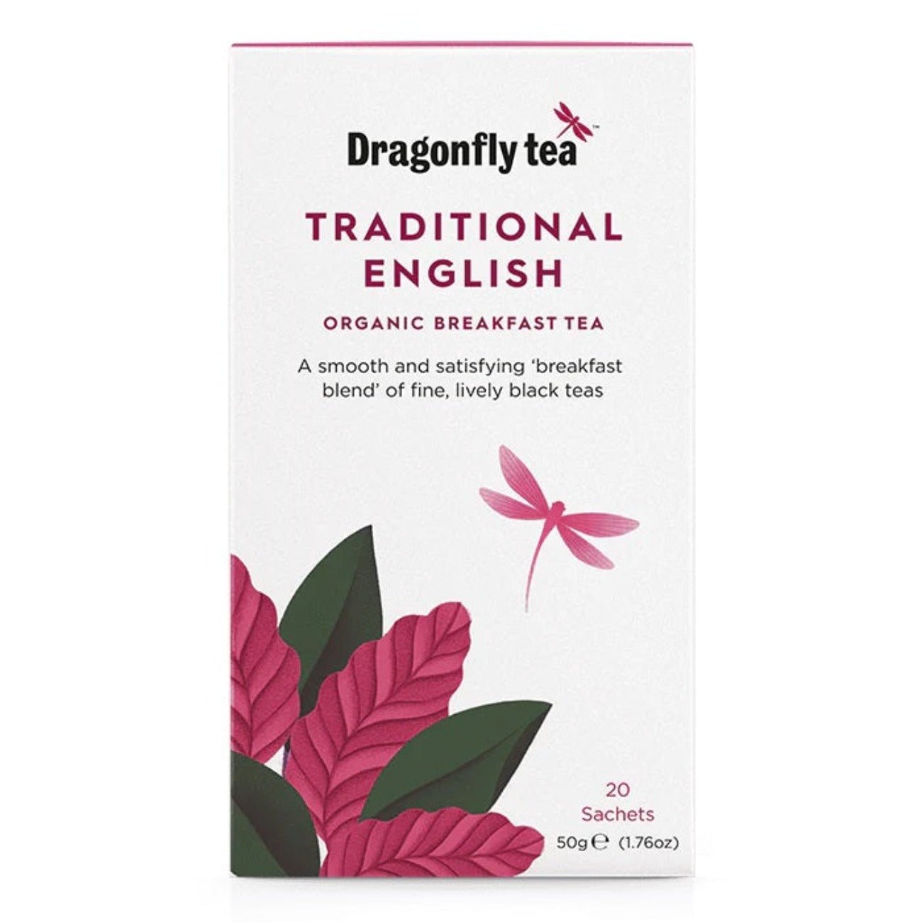 Organic Traditional English Breakfast Black Tea 20 sachets - Dragonfly Tea - Black tea - Eco Natural Products