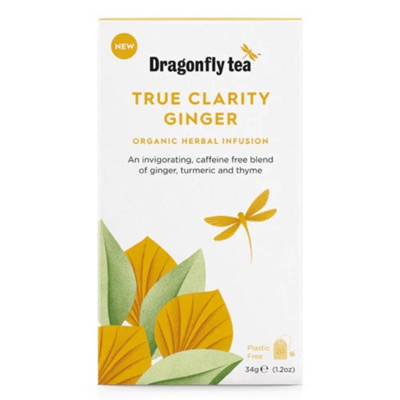 Organic True Clarity Turmeric Herbal Infusion 20 Bags - Dragonfly Tea - Herbal infusion - Eco Natural Products