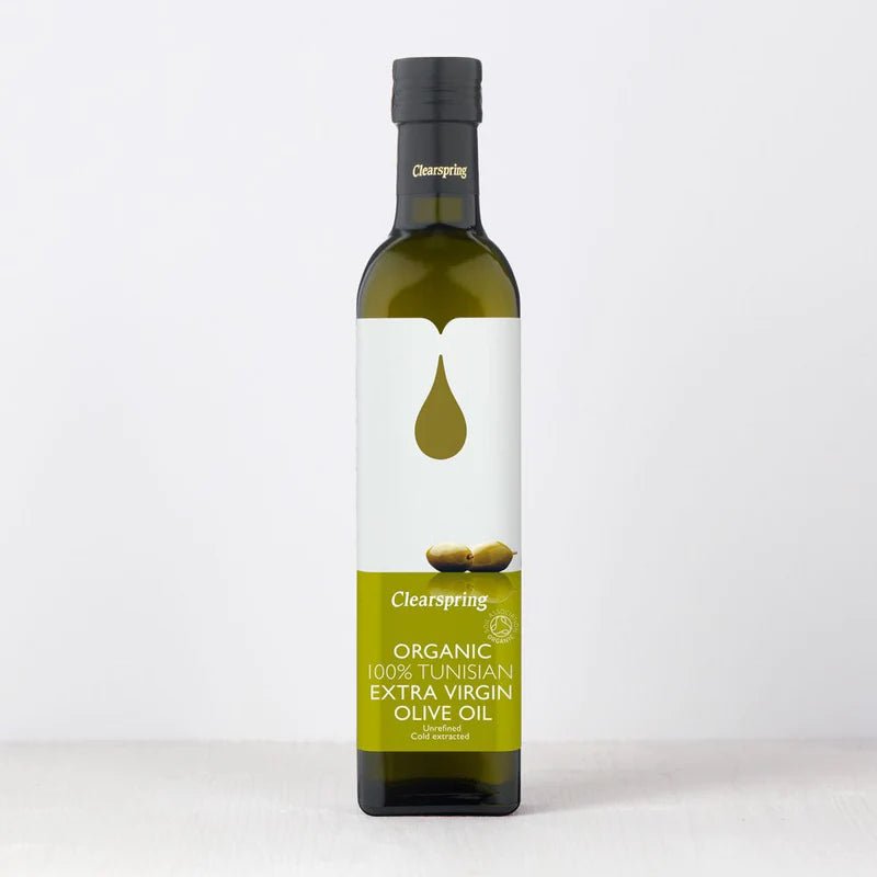 Organic Tunisian Extra Virgin Olive Cold Pressed Oil 500ml [BLACK FRIDAY] - Eco Natural Products - Clearspring - Oil