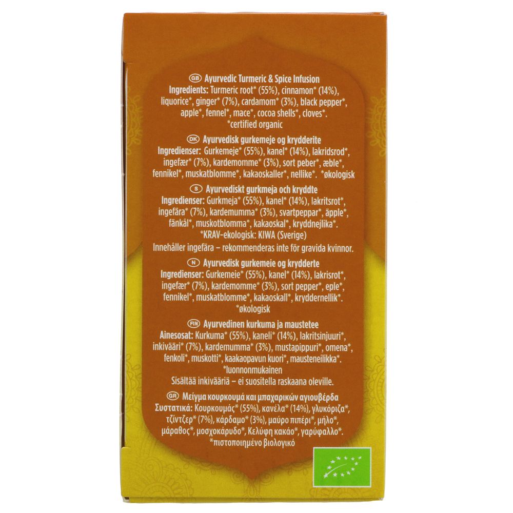 Organic Turmeric Chai 17 Bags - Eco Natural Products - Yogi Tea - Tea