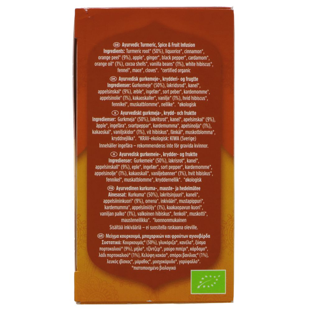 Organic Turmeric Orange Spice Tea 17 Bags [BLACK FRIDAY] - Eco Natural Products - Yogi Tea - Tea