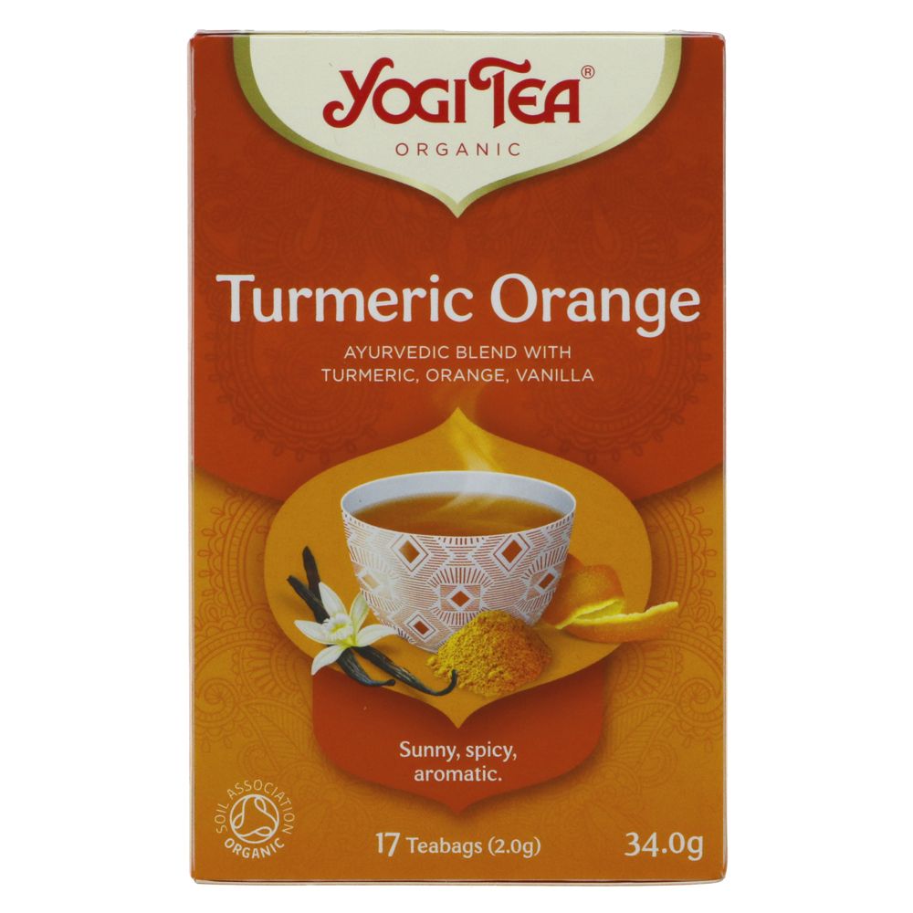 Organic Turmeric Orange Spice Tea 17 Bags [BLACK FRIDAY] - Eco Natural Products - Yogi Tea - Tea