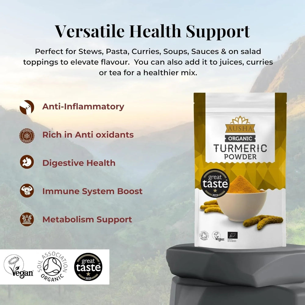 Organic Turmeric Powder 200g - Ausha - Herbs & Spices - Ausha
