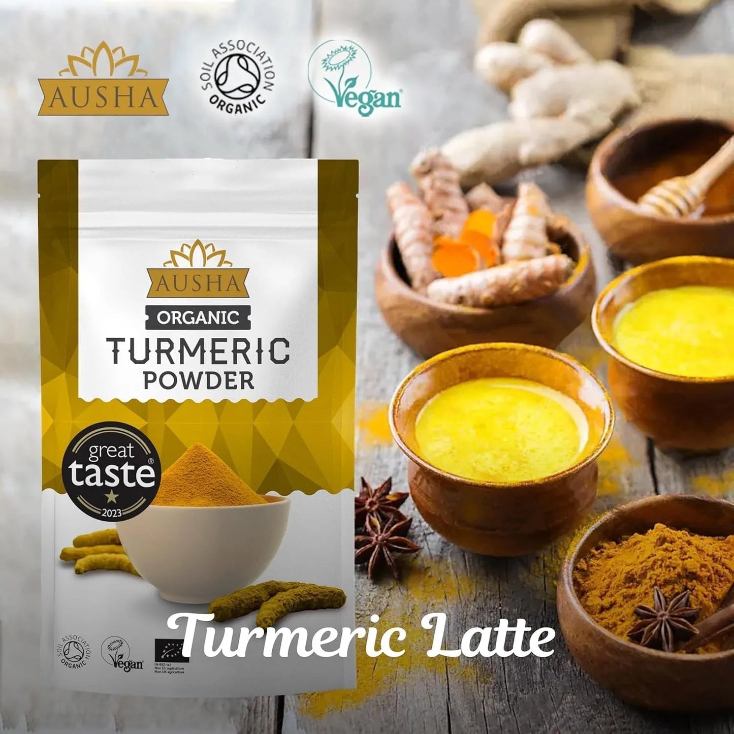Organic Turmeric Powder 200g - Ausha - Herbs & Spices - Ausha