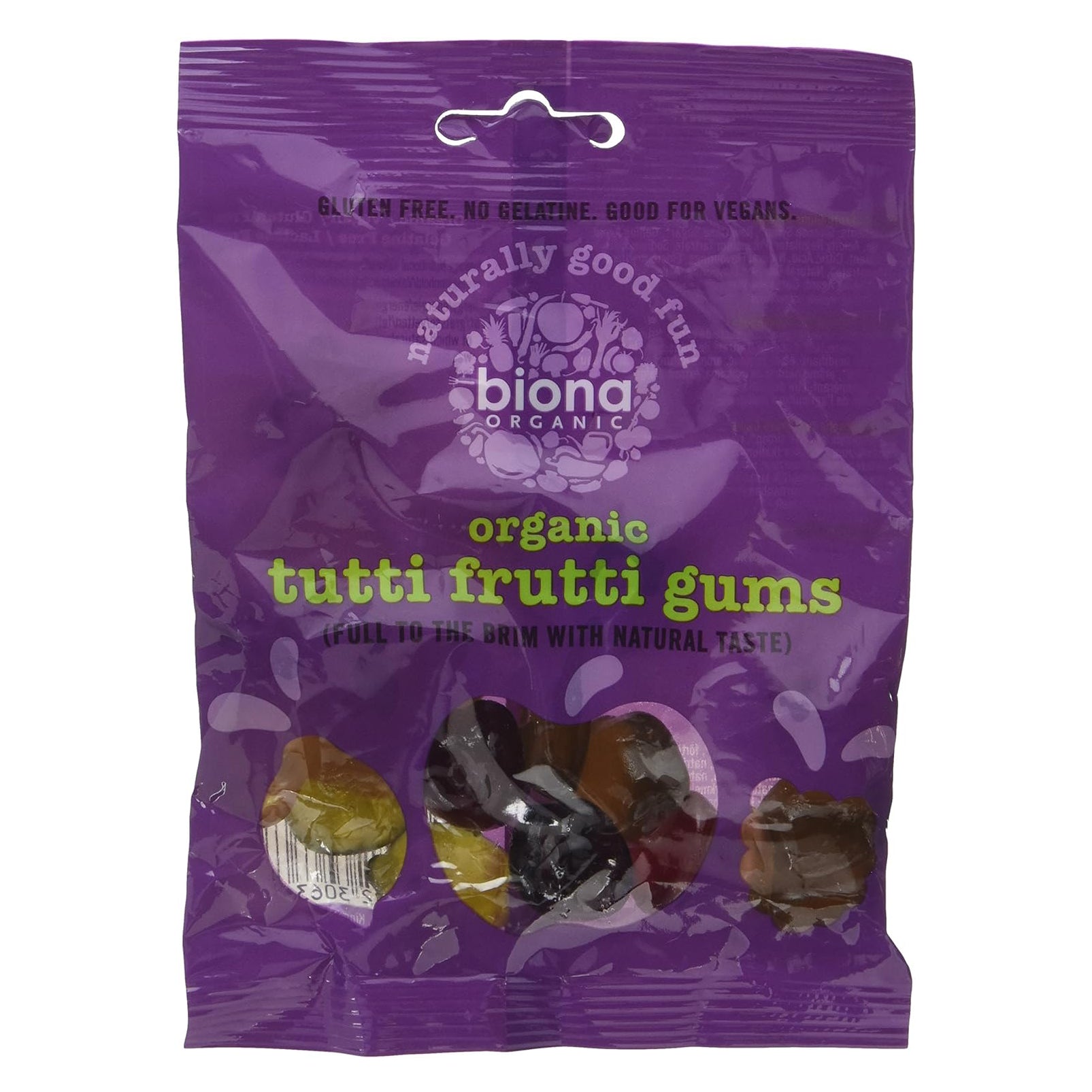 Organic Tutti Fruitti Wine Gums 75g - Biona - Jelly - Eco Natural Products