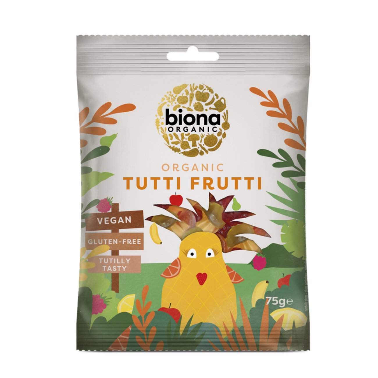 Organic Tutti Fruitti Wine Gums 75g - Biona - Jelly - Eco Natural Products