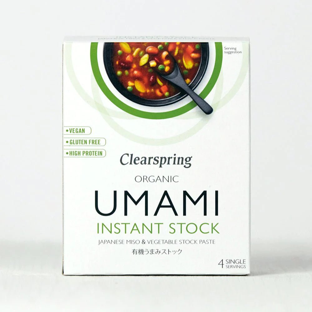 Organic Umami Instant Stock Paste 112g - Clearspring - Instant Miso Soup - Eco Natural Products