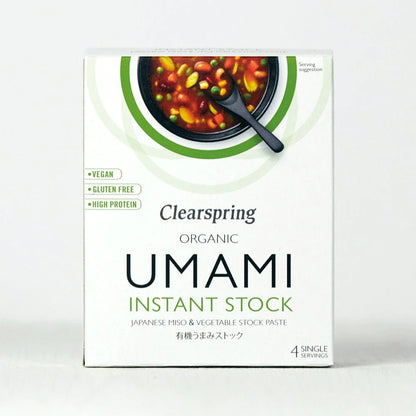 Organic Umami Instant Stock Paste 112g - Clearspring - Instant Miso Soup - Eco Natural Products