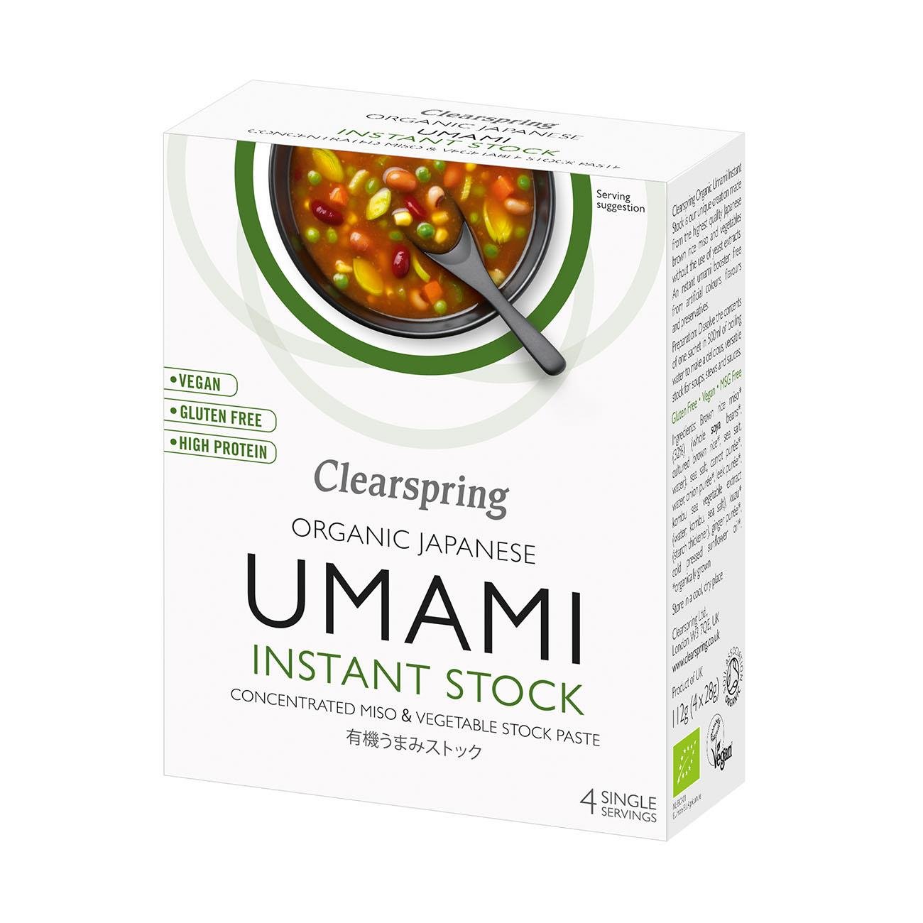 Organic Umami Instant Stock Paste 112g - Clearspring - Instant Miso Soup - Eco Natural Products