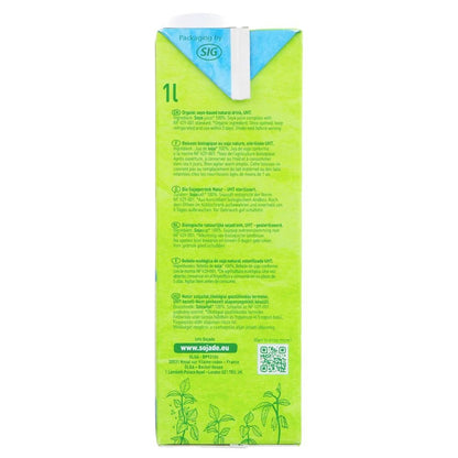 Organic Unsweetened Soya Drink 1000ml - Sojade - Soy Drinks - Sojade