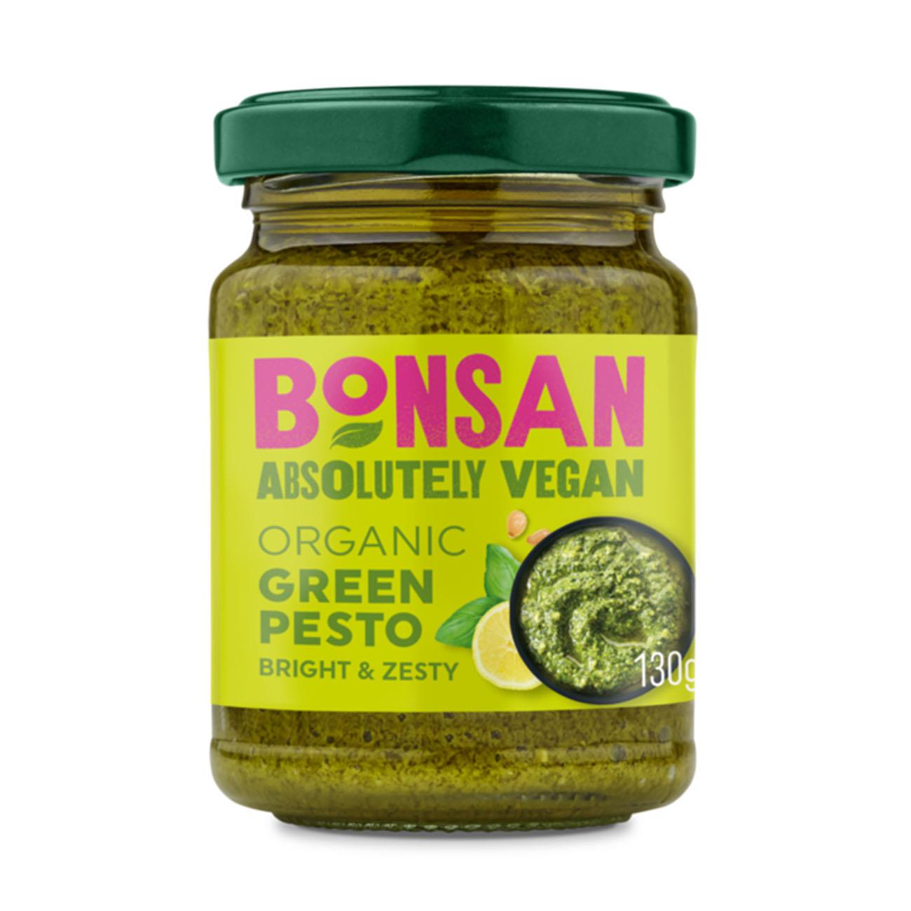 Organic Vegan Green Pesto 130g - Eco Natural Products - Bonsan - Sauce