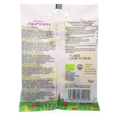 Organic Vegan Jelly Dinos 75g - Biona - Jelly - Eco Natural Products