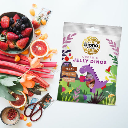 Organic Vegan Jelly Dinos 75g - Biona - Jelly - Eco Natural Products
