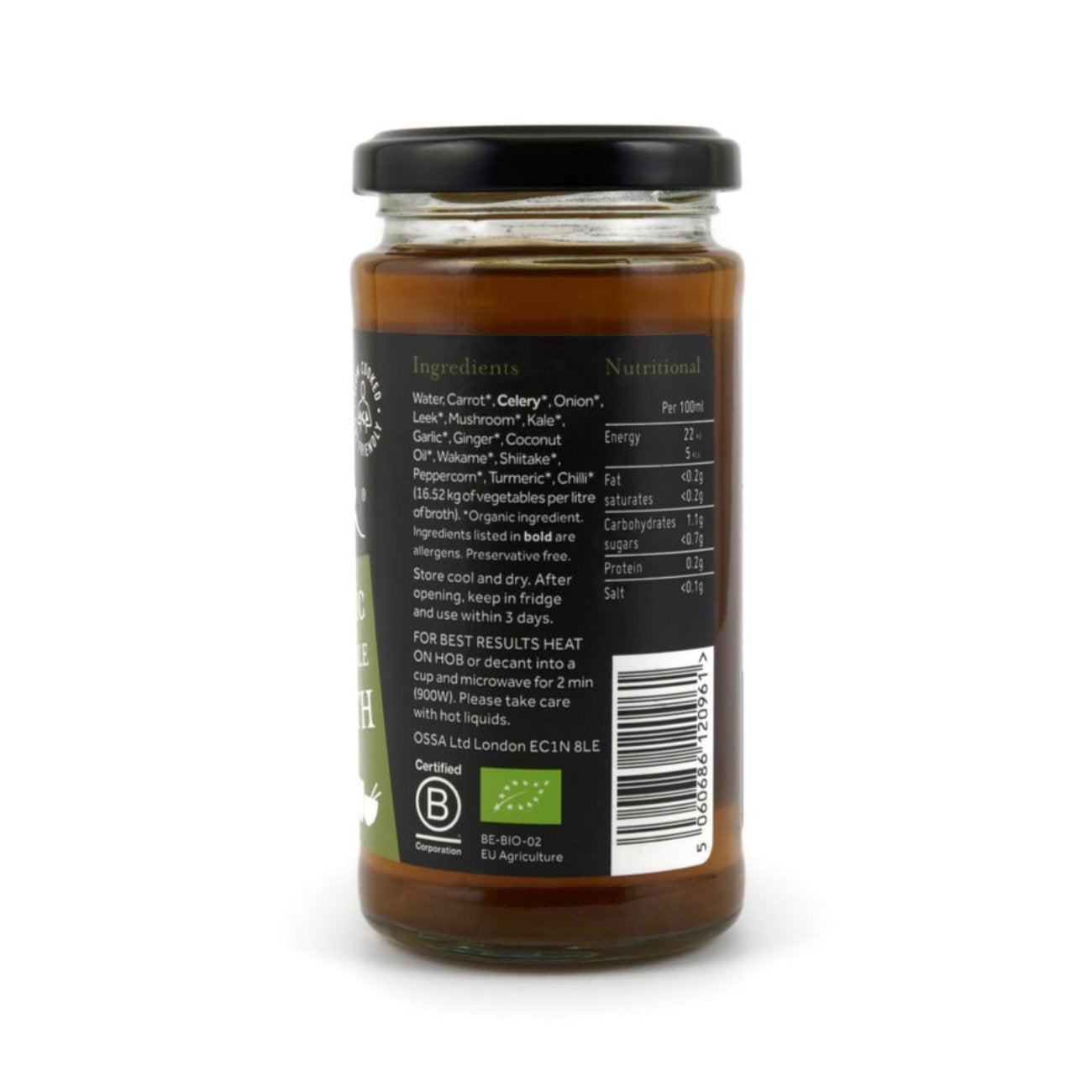 Organic Vegetable Broth Ambient 240ml - Ossa Organic - Soups & Broths - Eco Natural Products