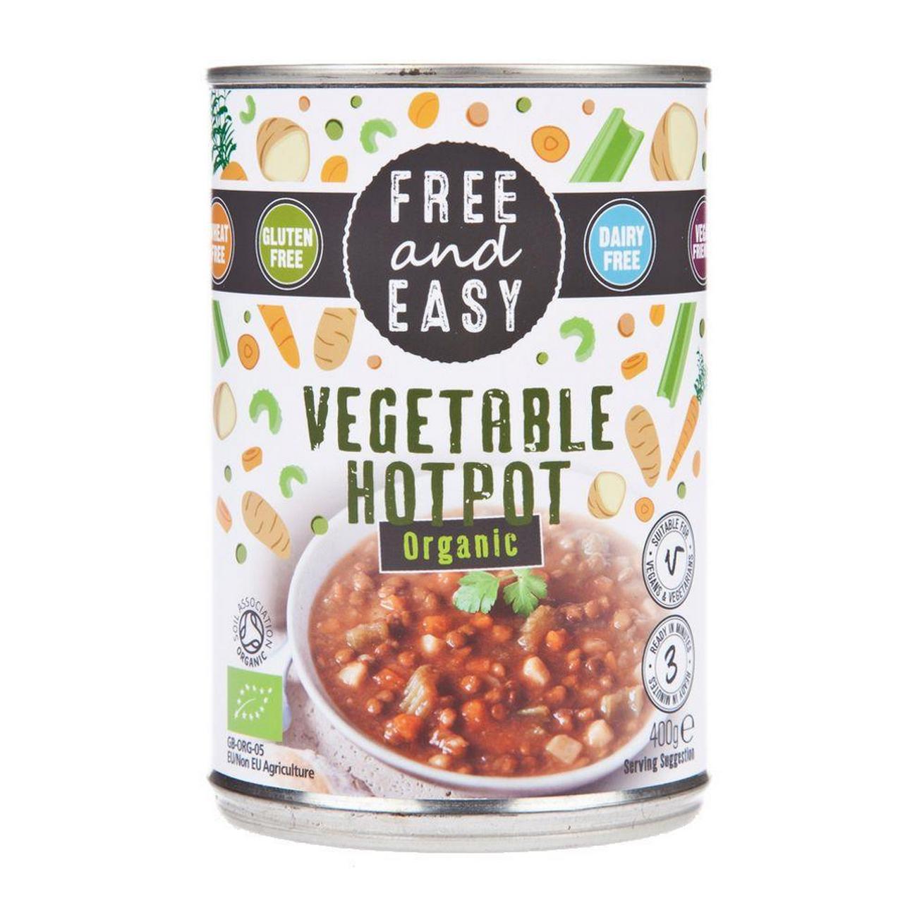 Organic Vegetable Hotpot Ready Meal 400g - Free & Easy - Meal - Eco Natural Products