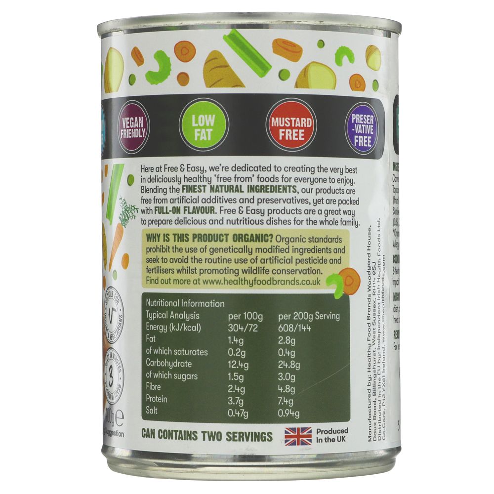 Organic Vegetable Hotpot Ready Meal 400g - Free & Easy - Meal - Eco Natural Products