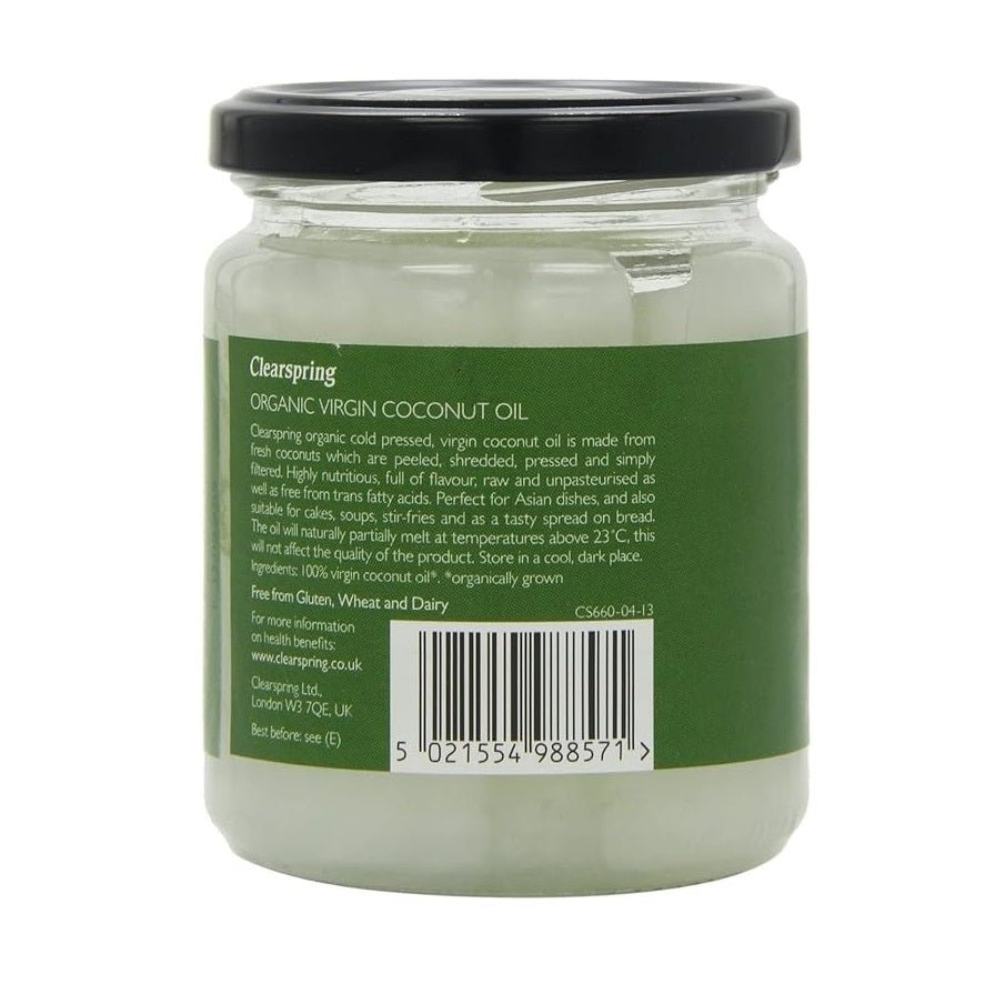 Organic Virgin Coconut Oil 200g - Clearspring - Coco Oil - Eco Natural Products