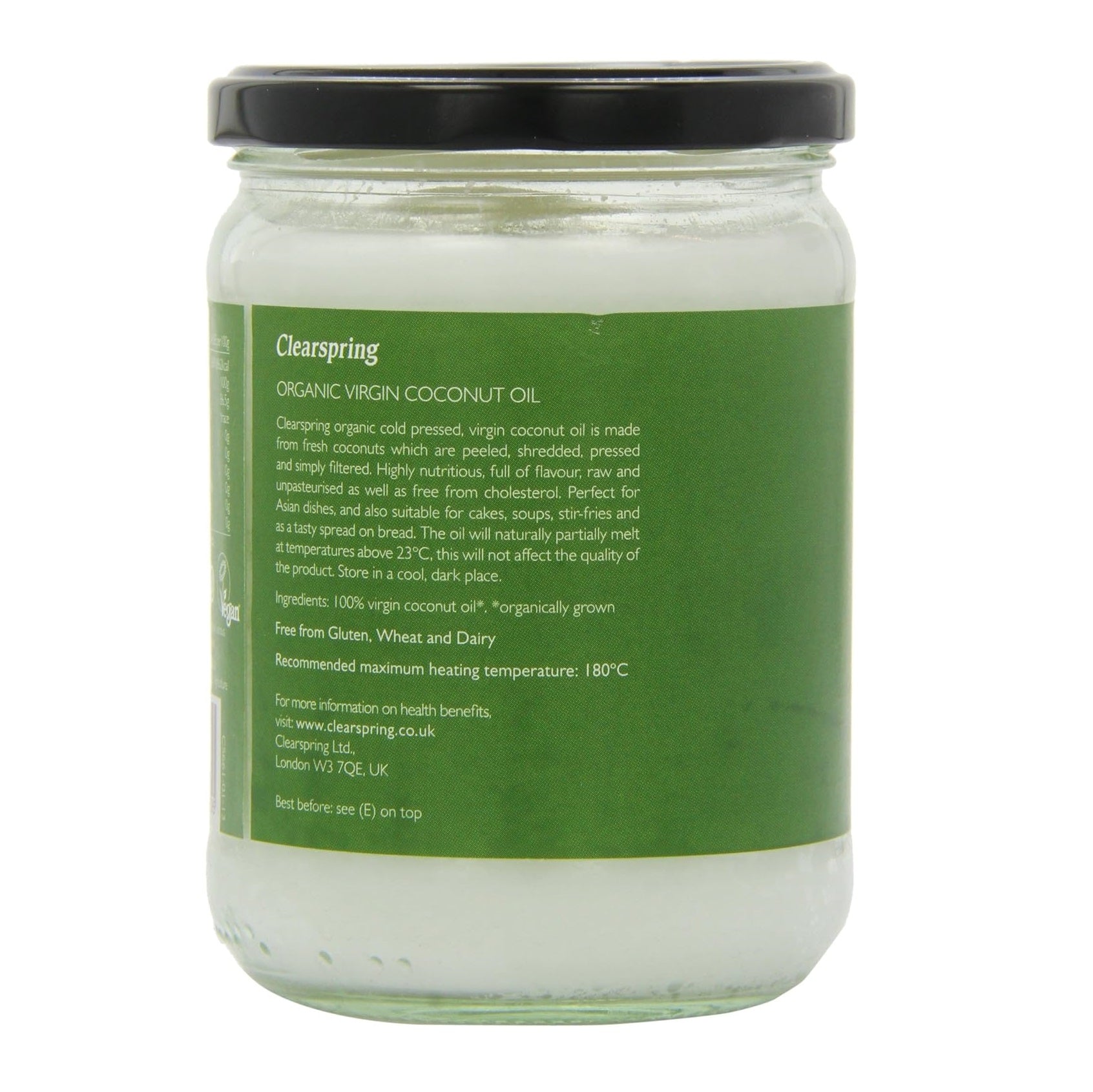 Organic Virgin Coconut Oil 400g - Clearspring - Coco Oil - Eco Natural Products