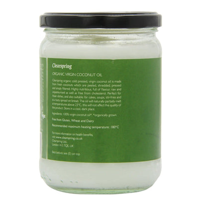Organic Virgin Coconut Oil 400g - Clearspring - Coco Oil - Eco Natural Products