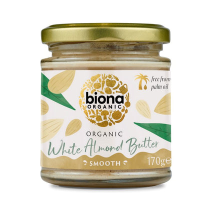 Organic White Almond Butter 170g - Biona - Butter & Margarine - Eco Natural Products