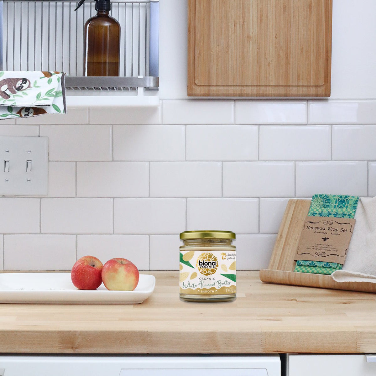 Organic White Almond Butter 170g - Biona - Butter & Margarine - Eco Natural Products