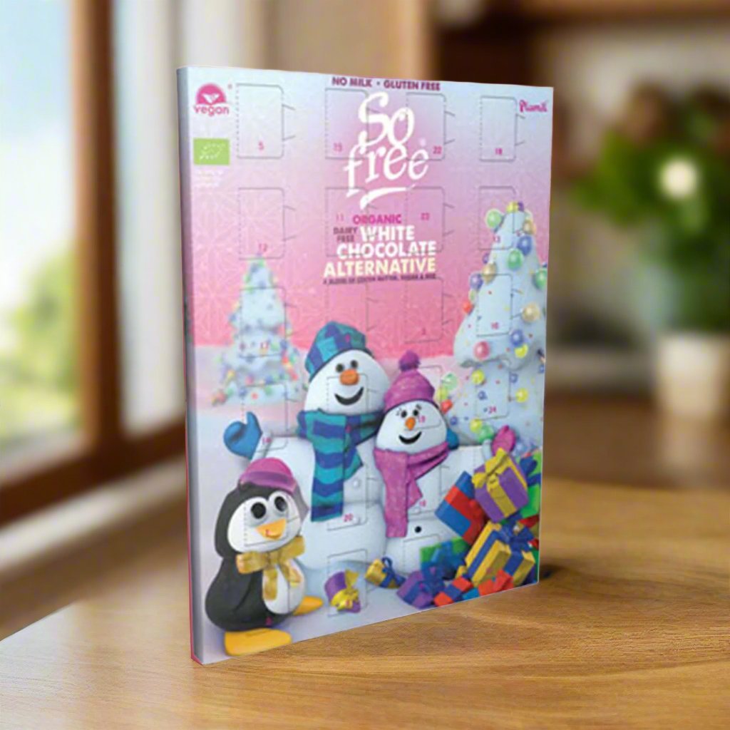 Organic White Chocolate Alternative Advent Calendar 100g - Plamil - Chocolate - Eco Natural Products