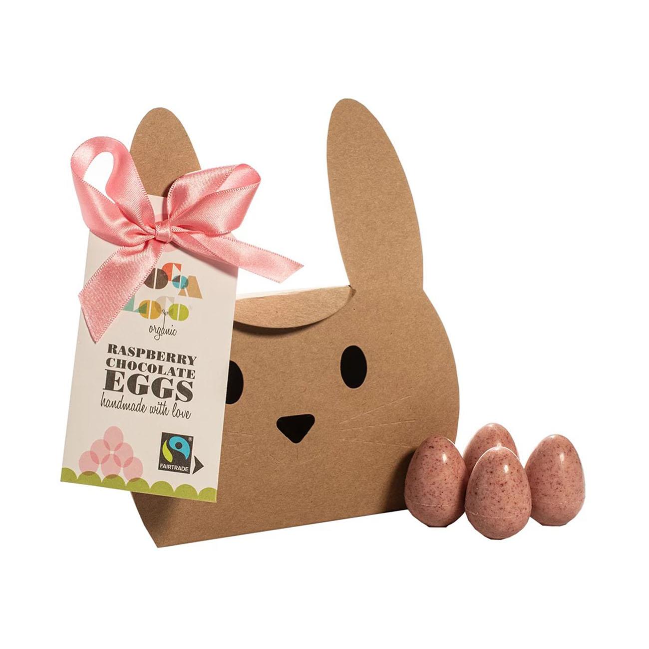 Organic White Chocolate & Raspberry Mini Eggs Easter 140g - Cocoa Loco - Chocolates - Cocoa Loco