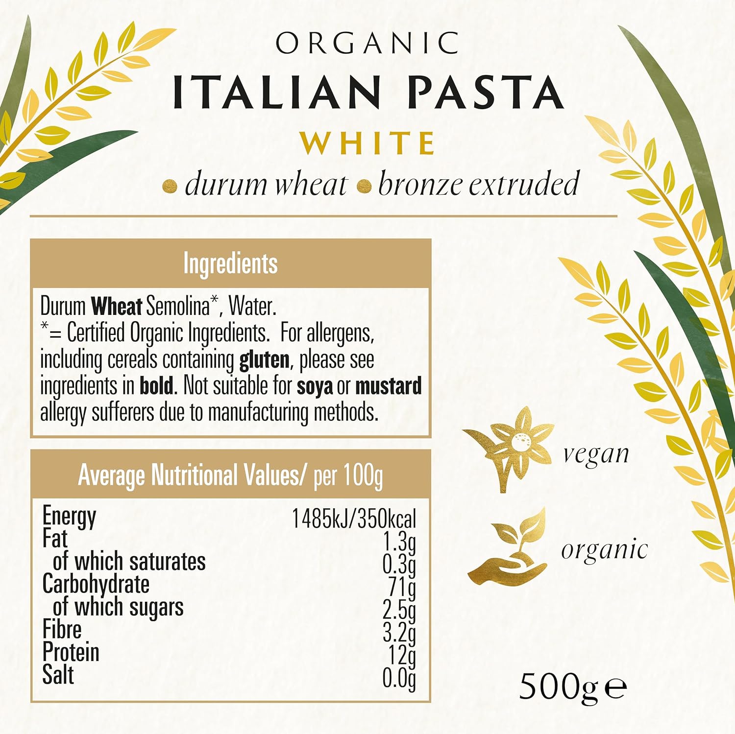 Organic White Fusilli 500g - Biona - Pasta - Eco Natural Products