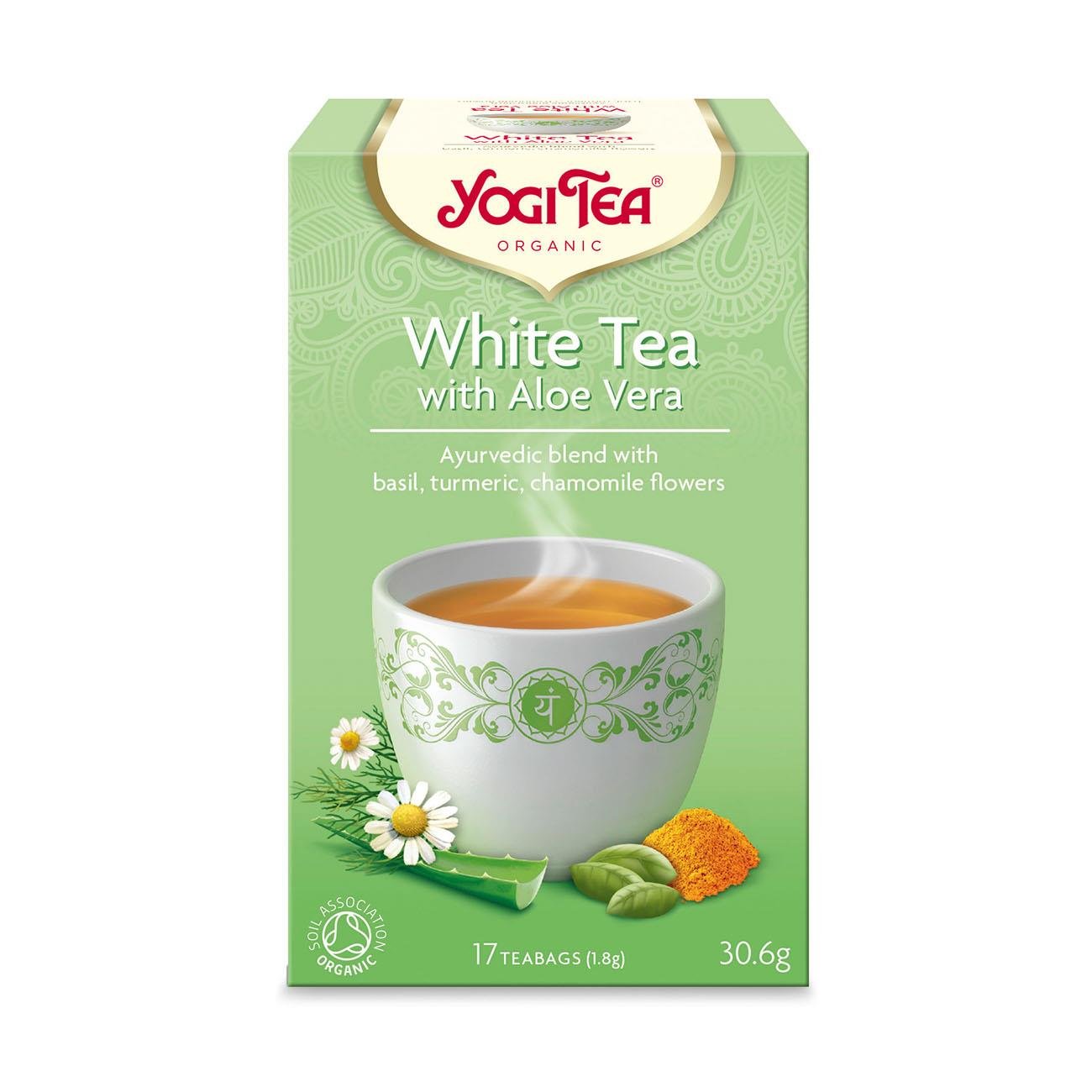 Organic White Herbal with Aloe Vera Tea 17 Bags - Yogi Tea - Tea - Eco Natural Products