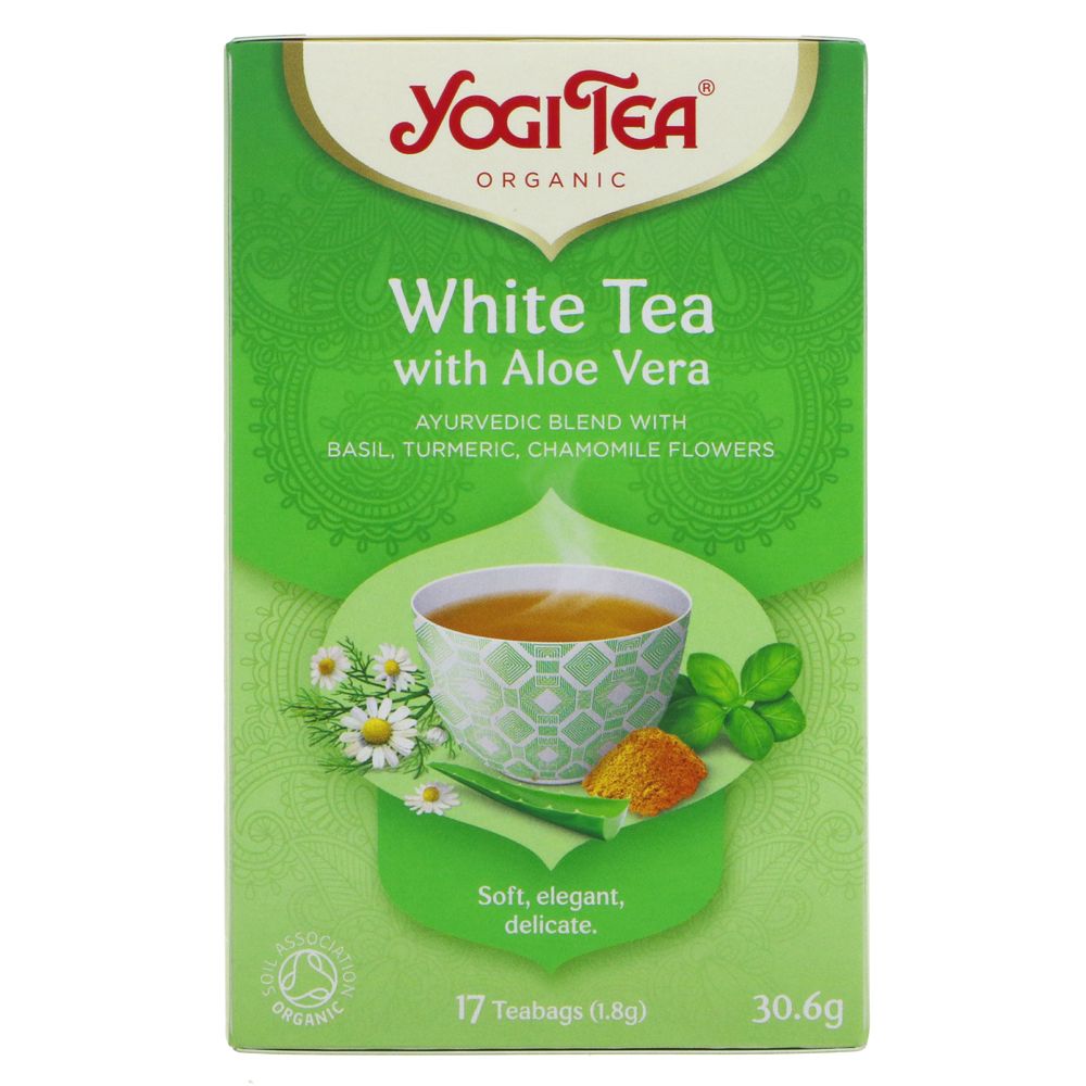 Organic White Herbal with Aloe Vera Tea 17 Bags - Yogi Tea - Tea - Eco Natural Products