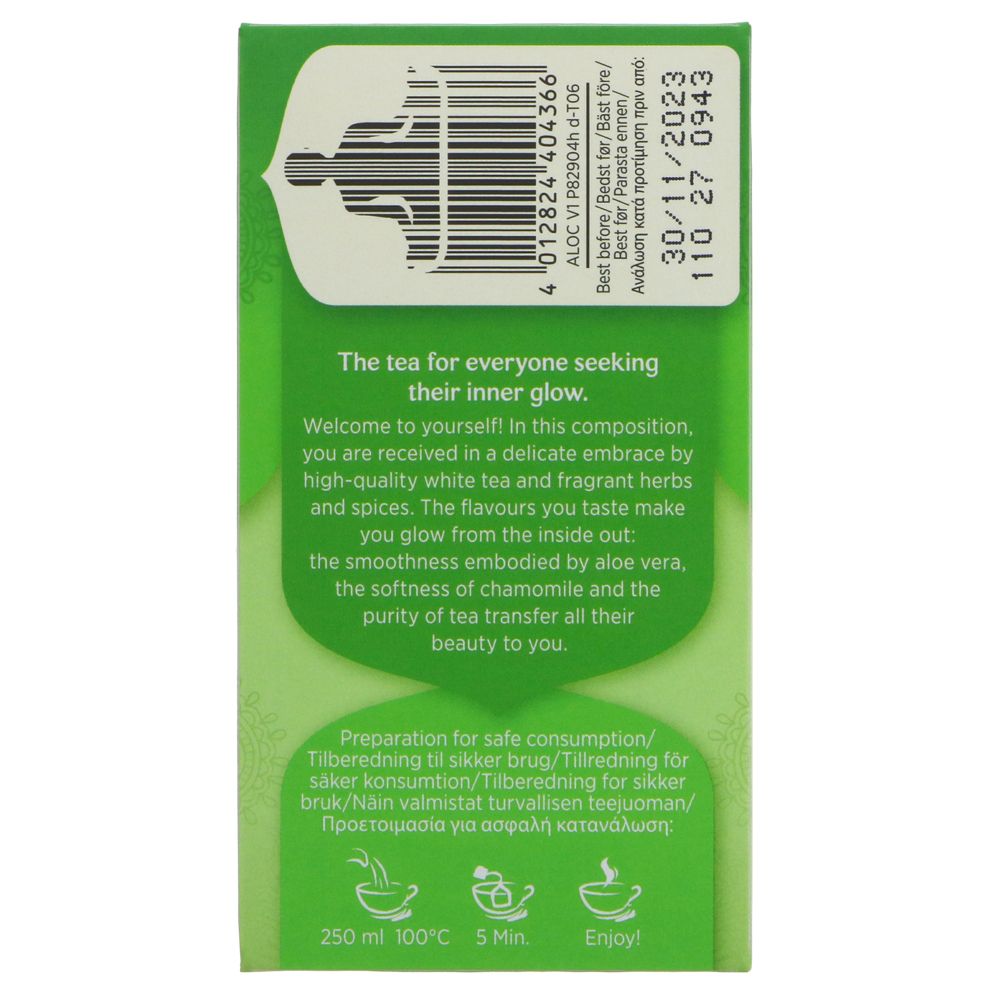 Organic White Herbal with Aloe Vera Tea 17 Bags - Yogi Tea - Tea - Eco Natural Products