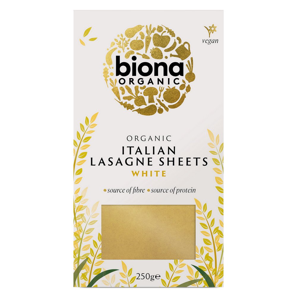 Organic White Lasagne 250g - Biona - Pasta - Eco Natural Products