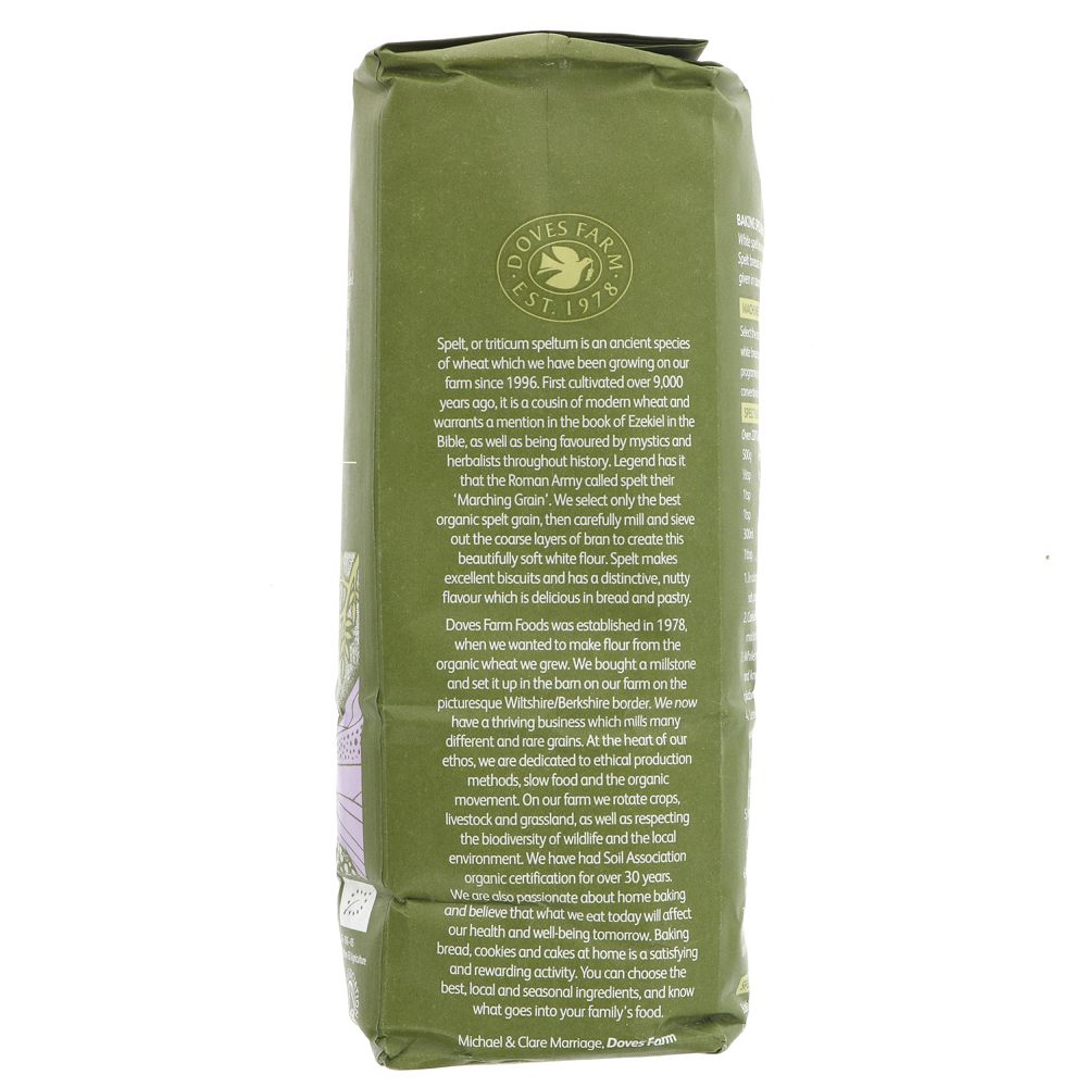 Organic White Spelt Flour 1kg - Doves Farm - Flour - Eco Natural Products