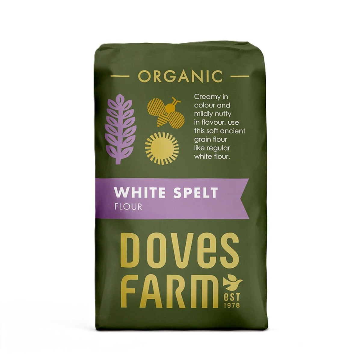 Organic White Spelt Flour 1kg - Doves Farm - Flour - Eco Natural Products