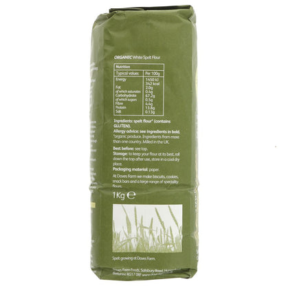 Organic White Spelt Flour 1kg - Doves Farm - Flour - Eco Natural Products