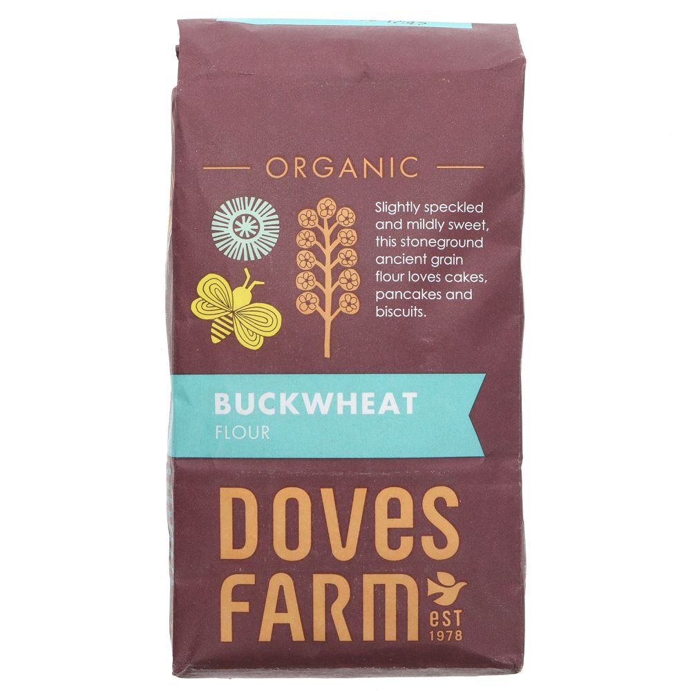 Organic Wholegrain Buckwheat Flour 1kg - Doves Farm - Flour - Eco Natural Products