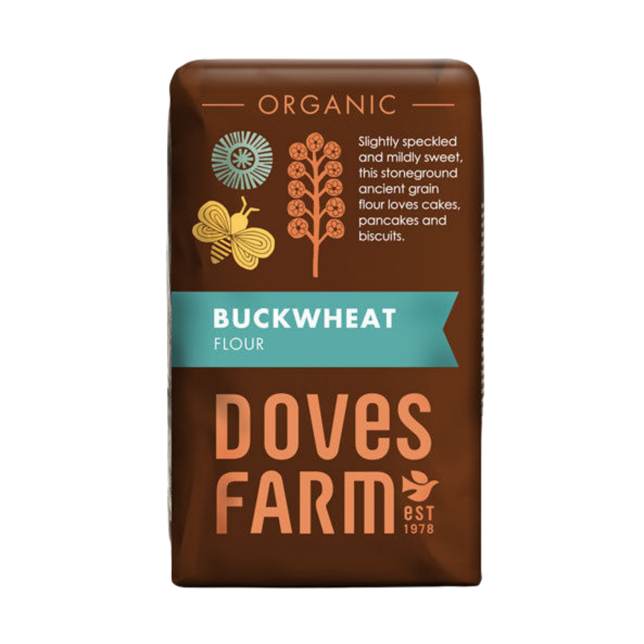 Organic Wholegrain Buckwheat Flour 1kg - Doves Farm - Flour - Eco Natural Products