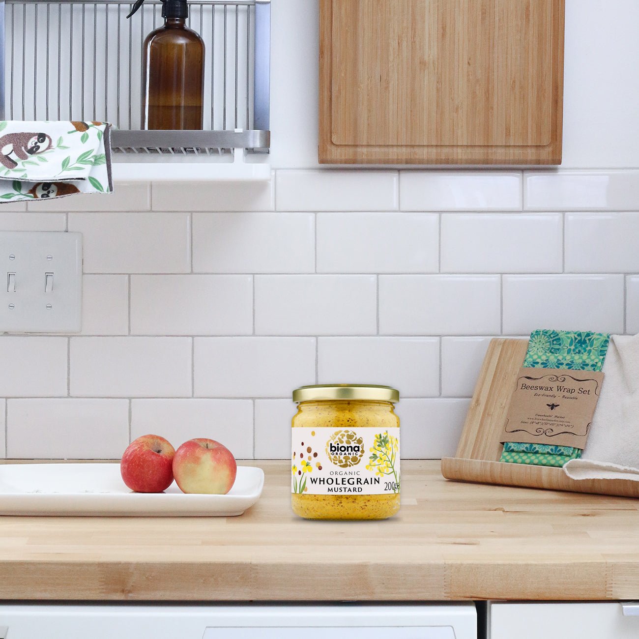 Organic Wholegrain Mustard 200g - Biona - Sauce - Eco Natural Products