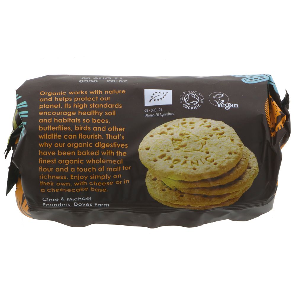 Organic Wholemeal Digestive Biscuits 200g - Doves Farm - Biscuits - Eco Natural Products